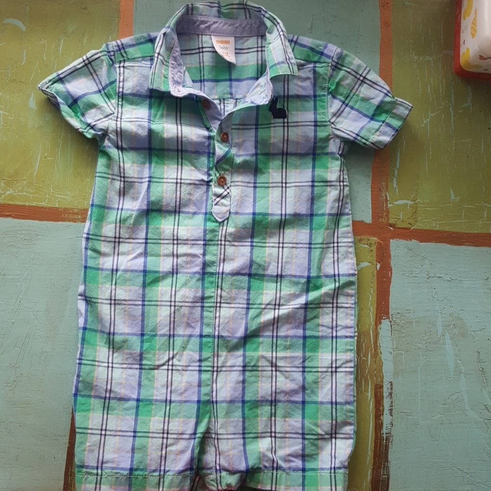 Plaid romper